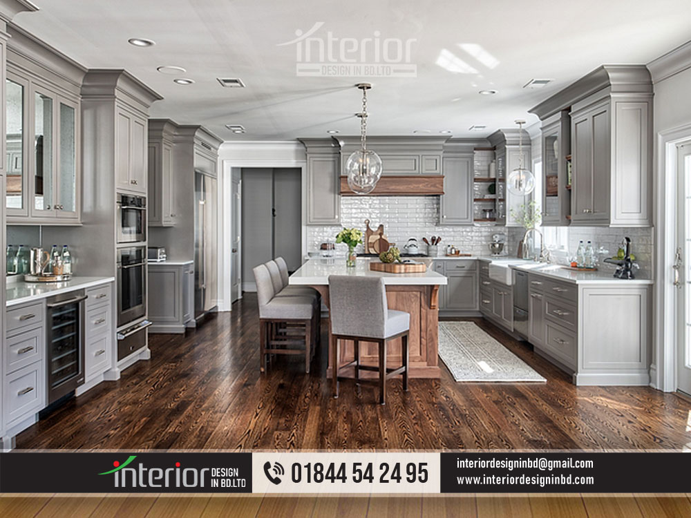 Kitchen design in Bangladesh is very much essential because we love to cook and eat. So, the Kitchen should look great as well as needs to be functional and comfortable. A perfect kitchen cabinet design ensures you more storage facilities that are very much essential in the Kitchen room.